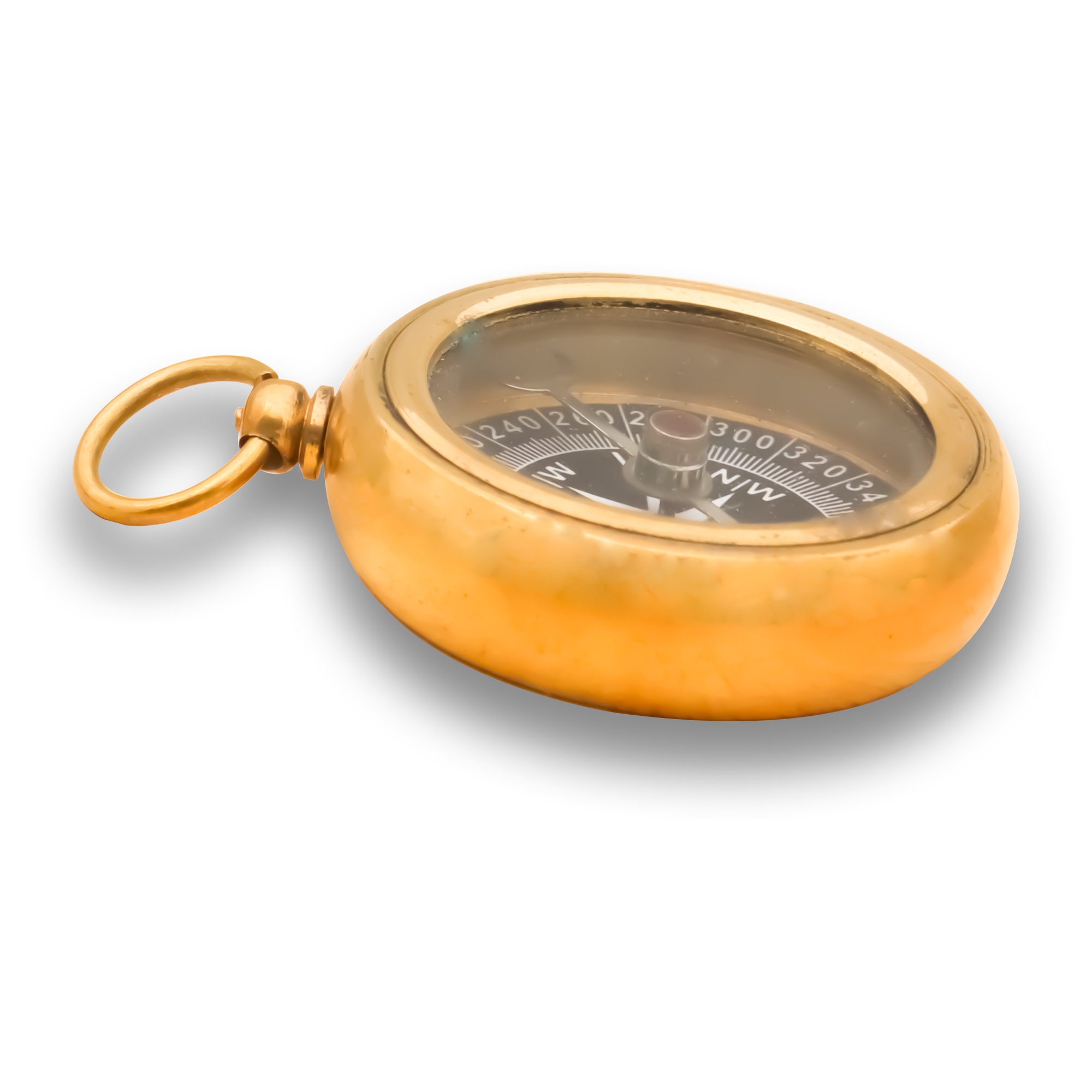 Brass Finish Pocket Compass