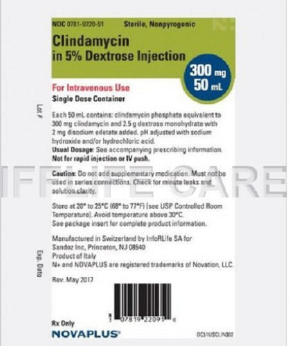 Liquid Clindamycin And Dextrose Injection 300MG