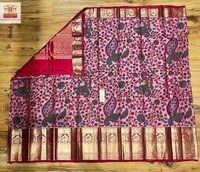 piure kalamakari silk saree