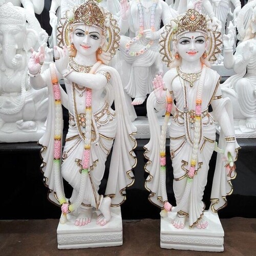 lord radha krishna statue