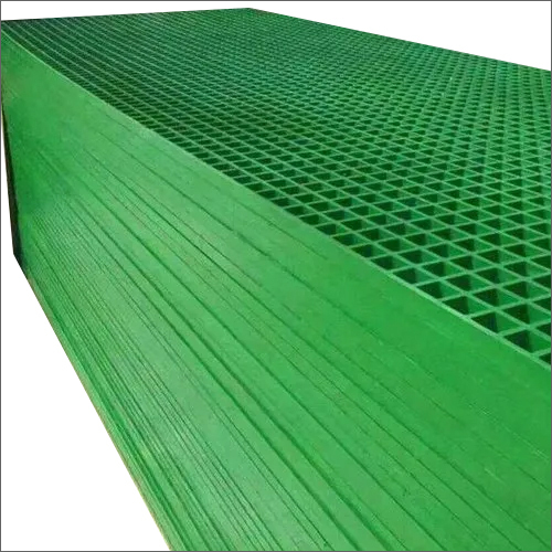 Industrial Walkway FRP Grating - FRP Material, Multiple Sizes Available | Polished Surface Treatment, Designed for Industrial Usage