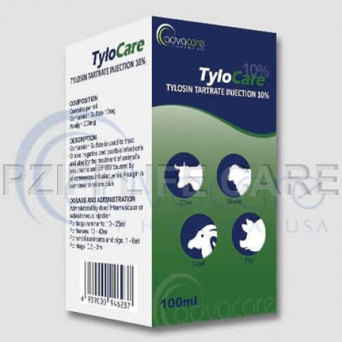 Liquid Tylosin Tartrate Injection TYLO CARE 10%