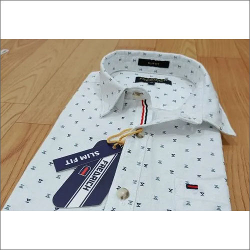 Washable Mens Slim Fit Printed Shirts