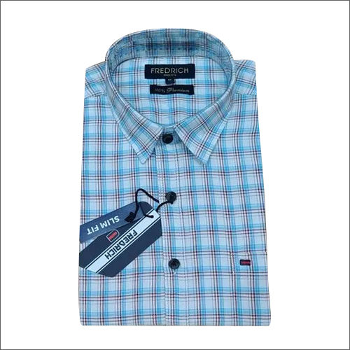 Washable Mens Small Checks Shirts