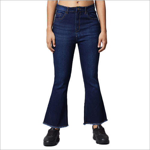 Cool Dry Wide Leg Blue Jeans