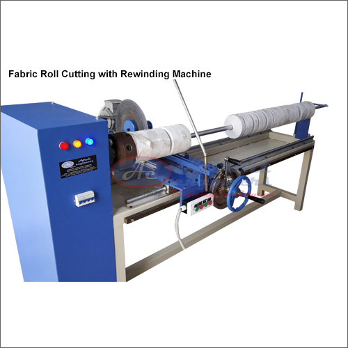 Fabric Roll Cutting With Rewinding Machine