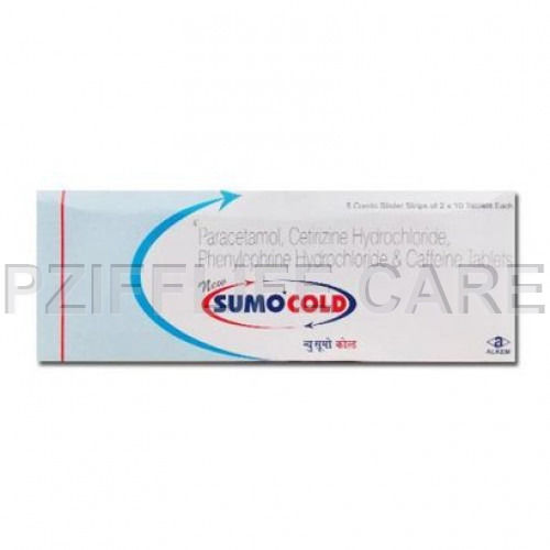 Caffeine Phenylephrine With Cetrizine Tablets General Medicines Sumocold