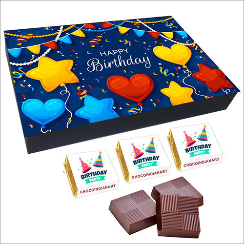 Brown 12 Pcs Chocolate Birthday Gift Box