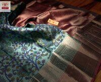 Pure kalamakari silk saree kanchipuram Silk