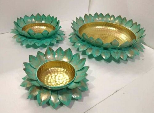 Brass Powder Coated Iron Decorative Urli