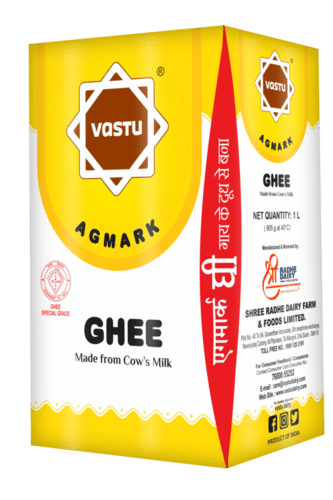 1 Ltr Vastu Pure Cow Ghee Tetra