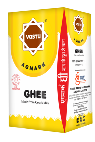 VASTU PURE COW GHEE TETRA PACK (SIKA PACK)