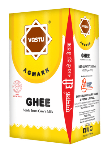 VASTU PURE COW GHEE TETRA PACK (SIKA PACK)