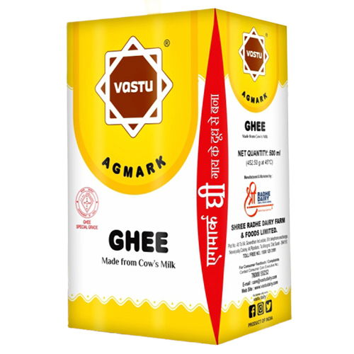 500 ML Cow Ghee Tetra Pack