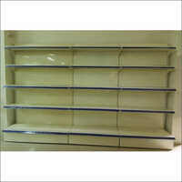 White-Blue Retail Display Racks