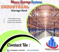 Industrial Pallet Rack - Mild Steel, Rectangle Shape, Orange-blue Color | High-durable Space-saving System For Hazardous And Heavy Item Storage