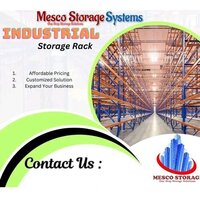 Industrial Pallet Rack - Mild Steel, Rectangle Shape, Orange-blue Color | High-durable Space-saving System For Hazardous And Heavy Item Storage
