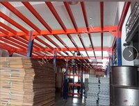 ऑरेंज-ब्लू इंडस्ट्रियल मेजेनाइन फ्लोर