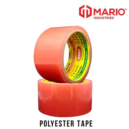 DOUBLE SIDED RED LINER POLYESTER TAPE