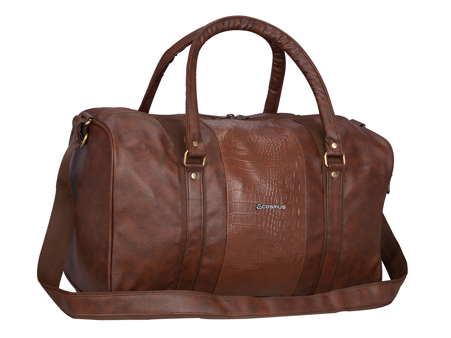 Cosmus Sailor Brown PU 30 Litre Duffle bag