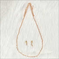 Artificial Imitation Rose Gold Pendant Set - Quality Approved Gold Metal, Customized Size, Elegant Designs For Women