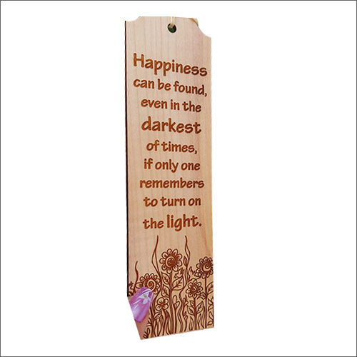 Happiness Wooden Bookmark