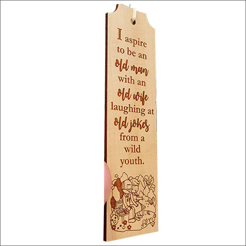 Best Wishes Wooden Bookmark