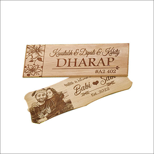 Wooden Name Plate