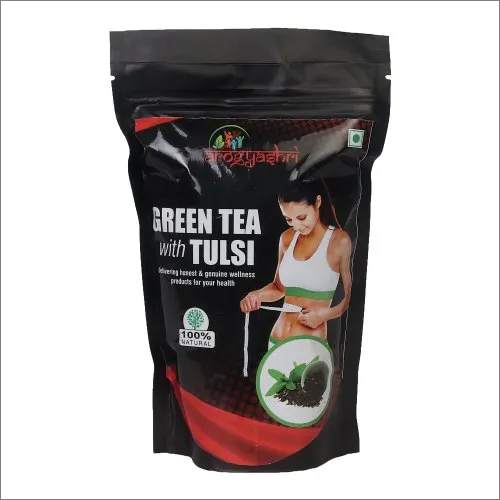 Green Tea With Tulsi Leaves