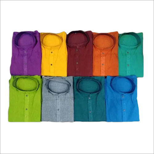 Multicolor Mens South Cotton Kurta