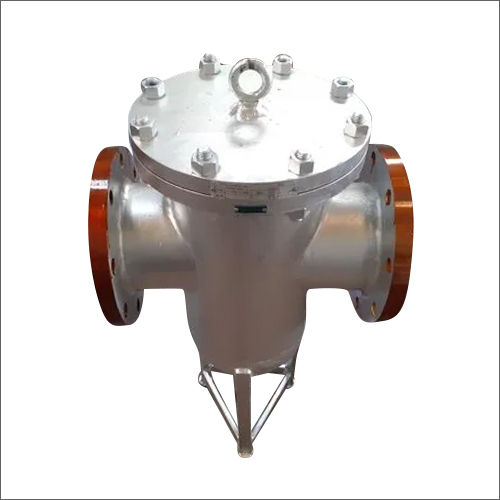 Silver Flanged Bucket Type Strainer