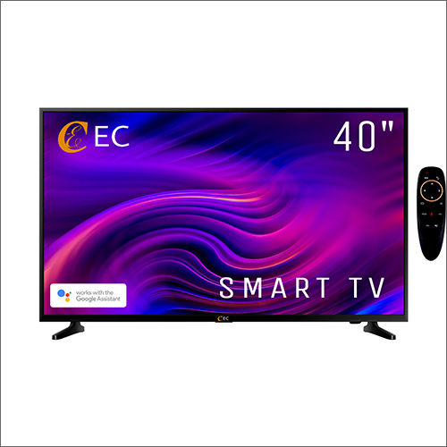 Plastic & Glass 40 Inch  Led Smart Tv With Voice Remote