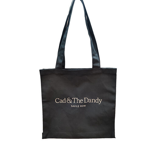 Black Canvas Tote Bag