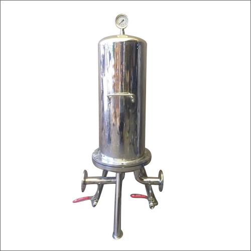 Silver Stainless Steel Cartridge Filter Housing