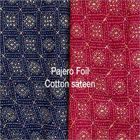 Pajero Foil Cotton Sateen Fabric - Color: Multicolor