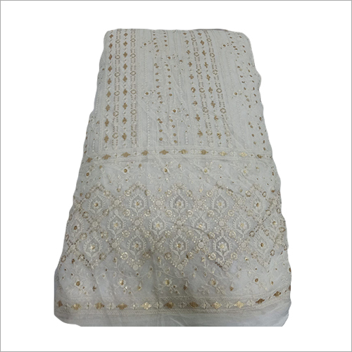 Pure Georgatte Lucknow Fabric