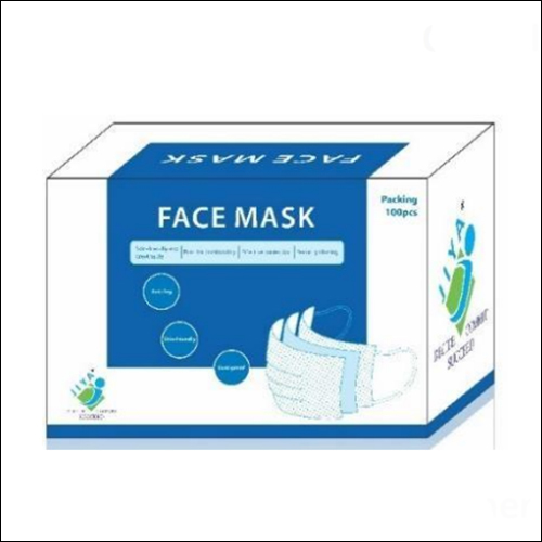3 Ply Elastic Face Mask Non Woven outer loop