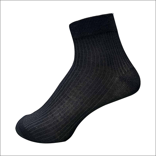 Mens Benz Ankle Black Socks