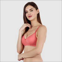 Cotton Blend Sports Ladies New Design Bra Non Padded, Pink, Plain at Rs  60/piece in New Delhi