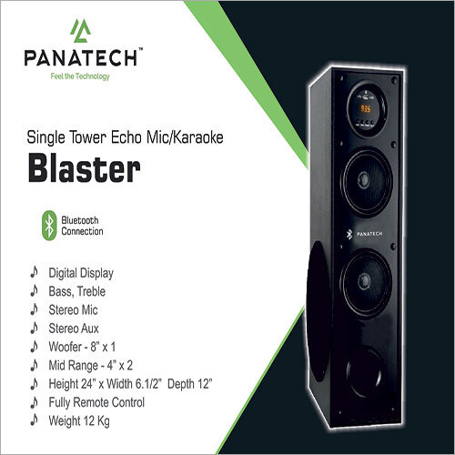 Single Tower Echo Mic Karaoke Blaster