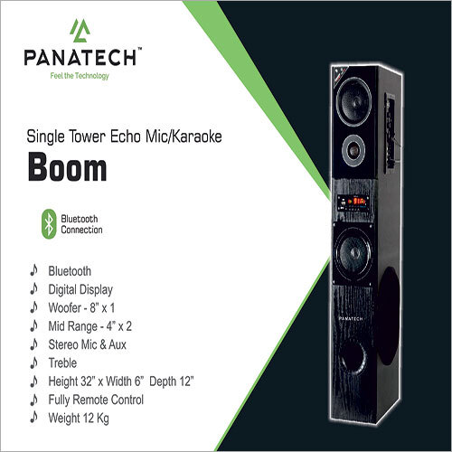 Single Tower Echo Mic Karaoke Boom