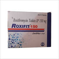 Roxifit Roxithromycin Tablets - 150 Mg | Antibiotic For Chest, Tonsils, Skin, And Genital Infections, Prescription Required, Suitable For All, Cool And Dry Storage