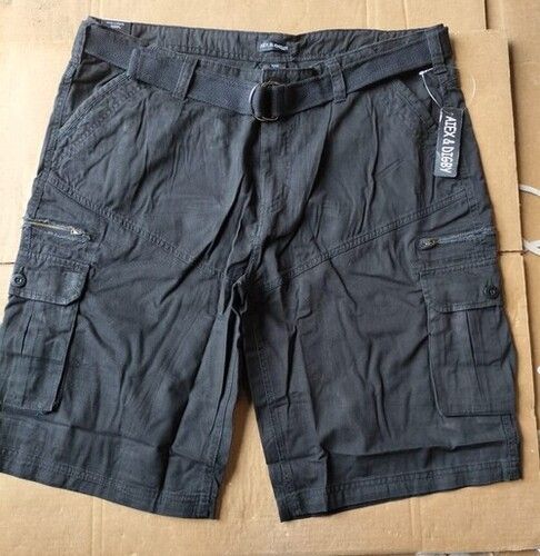 MENS BELTED CARGO SHORTS