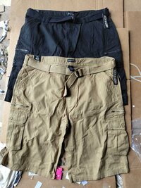 MENS BELTED CARGO SHORTS