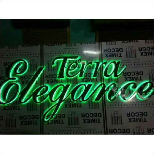 Outdoor LED Acrylic Letter Sign Board - Aluminum Body, Customized Size | Commercial Application, Electric Power Supply