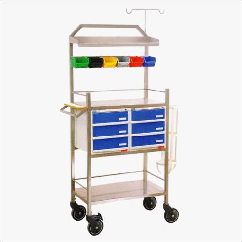 Sspl549 Crash Cart In Powder Coated Frame Commercial Furniture