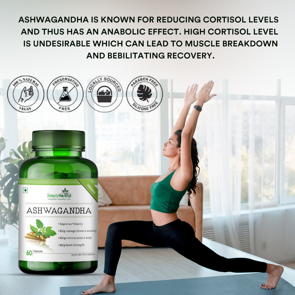 Ashwagandha Capsules 1000Mg  for Better Health Supplement