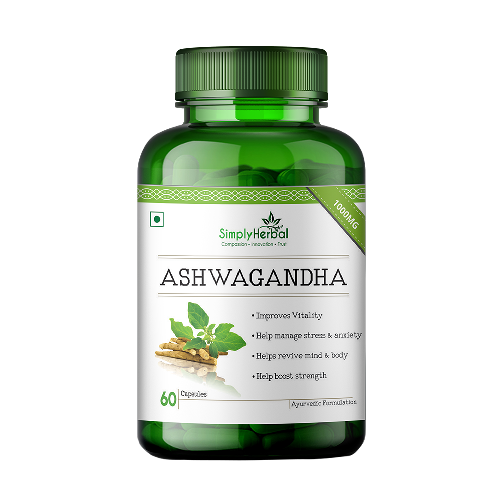 Ashwagandha Capsules 1000Mg - for Better Health Supplement