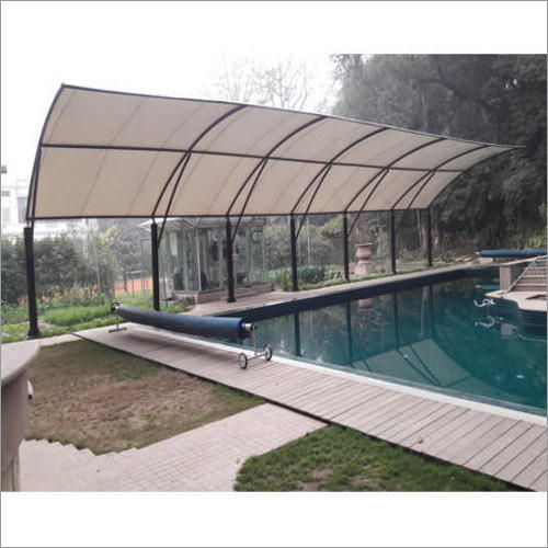 Swimming Pool Gazebo Tensile Structures - Color: White