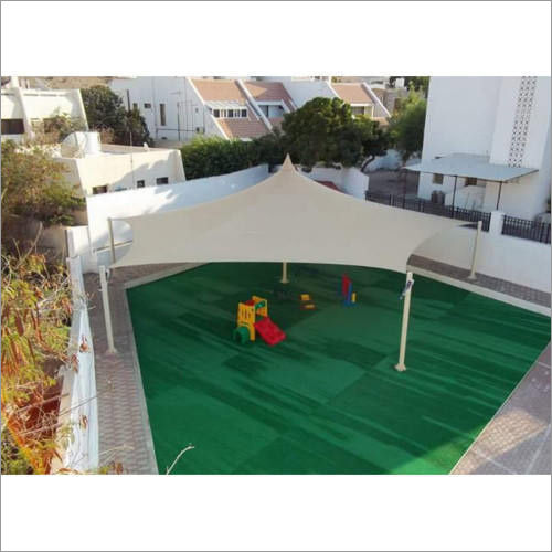 Fabric Gazebo Tensile Structures - Color: White